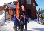 Thorsten Graeve gives a beginner clinic (2004 Royal Gorge Ski-O, Photo: Tony Pinkham)