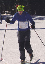 Doug Bass finishing (2004 Royal Gorge Ski-O, Photo: Tony Pinkham)